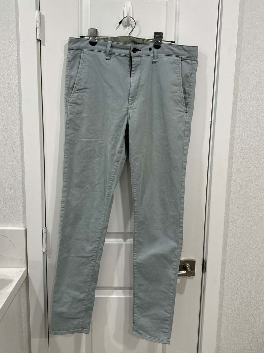 rag & bone New York Mens Fit 2 Slim Fit Chino Pants in Light Blue
